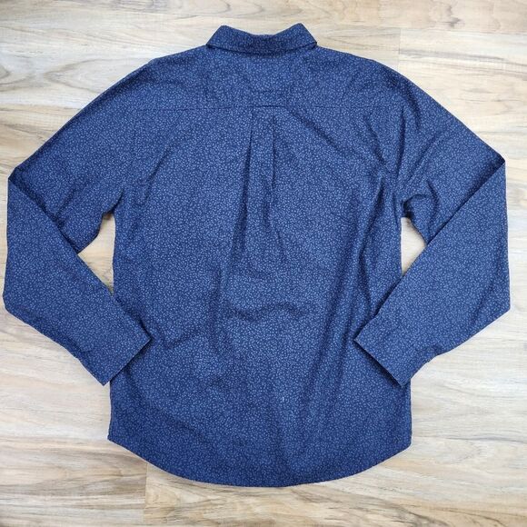 🔹️Levi's Blue Classic Buttoned Front Long Sleeve Shirt Men's Large - Picture 3 of 12